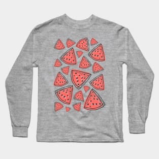 Feel Watermelon Summer Pattern Long Sleeve T-Shirt